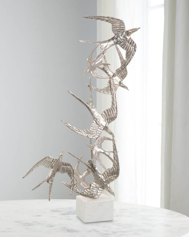 Swallows in Flight Sculpture